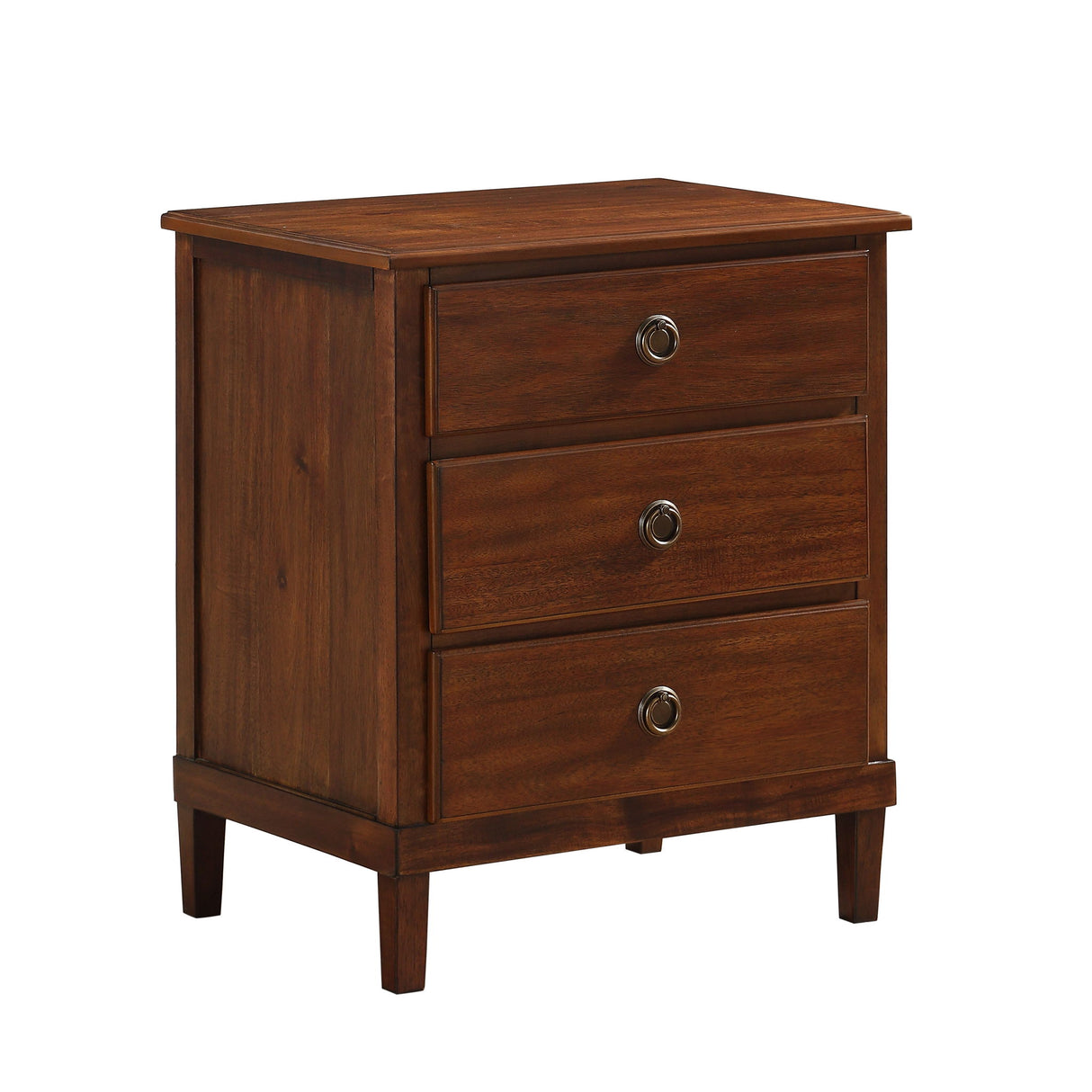 Chamberlin - 3 Drawer Nightstand - Brown