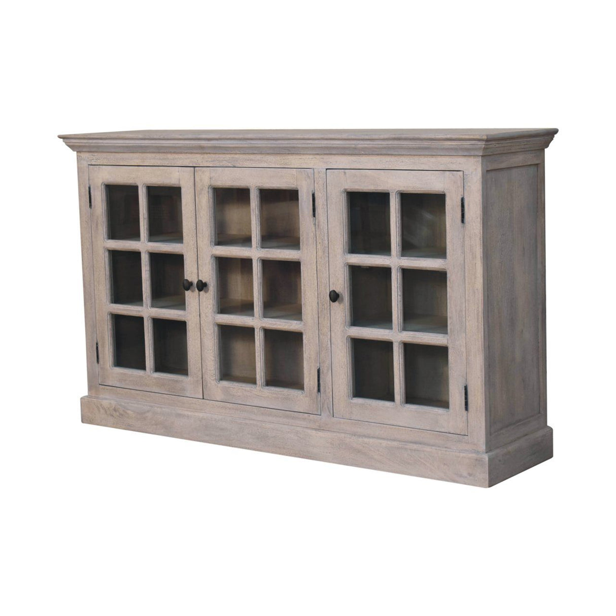 Triple Glazed Cabinet - Gray