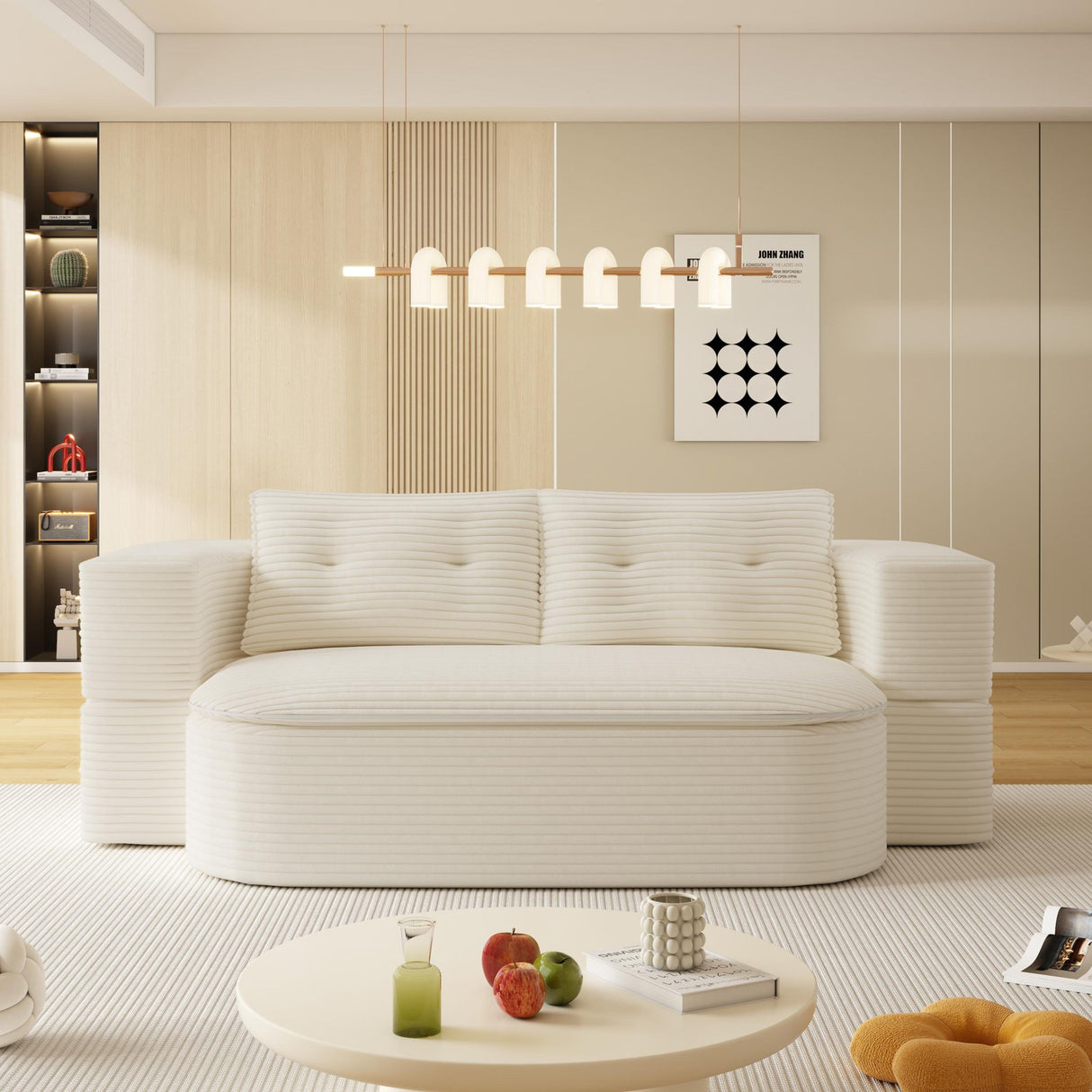 Convertible Floor Sofa Bed With Multi Functional Blanket