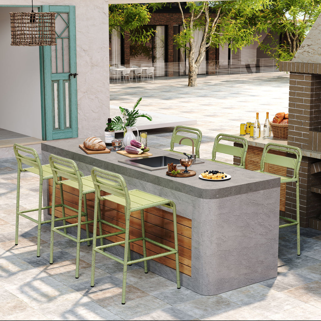 Carmella - Outdoor Barstool