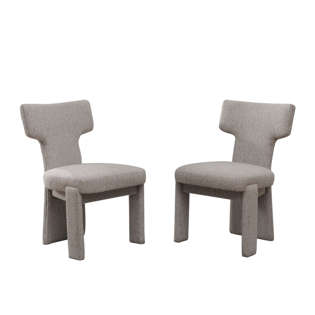 Armless Curved Back Accent Chairs