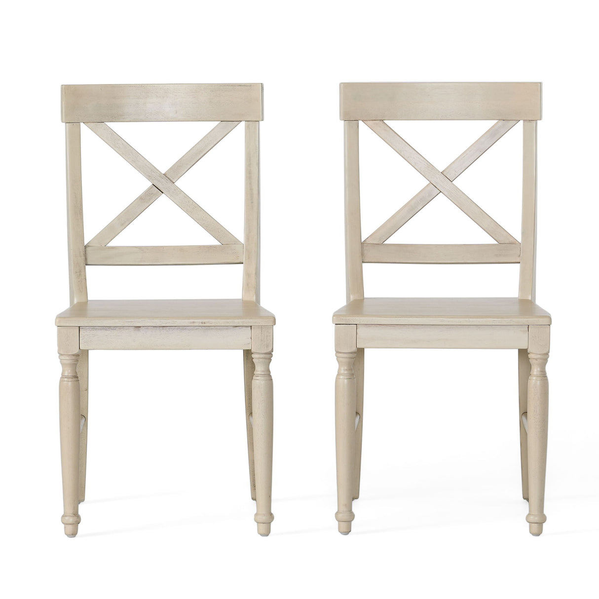 Dining Chair With X Shaped Back (Set of 2)