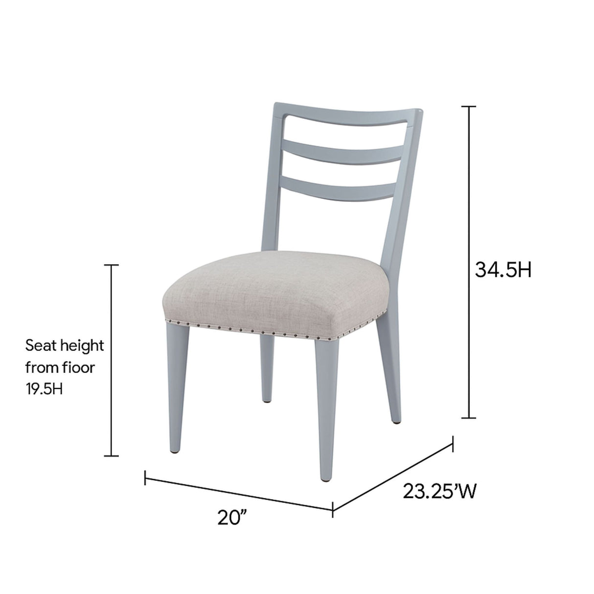 Ladderback Side Dining Chair (Set of 2)