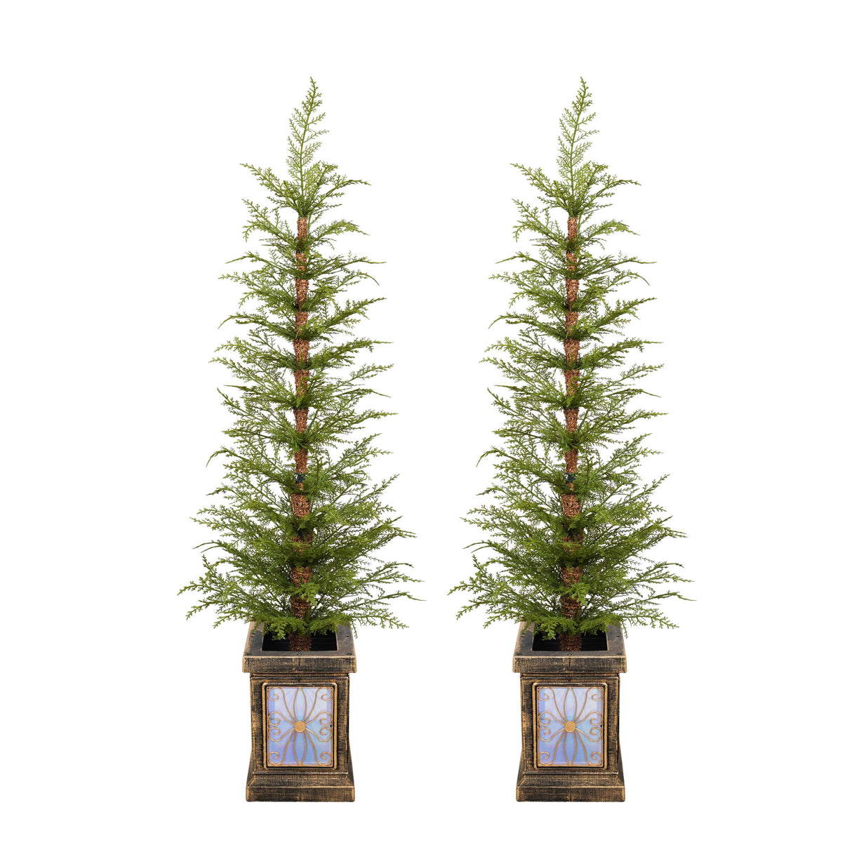4Ft Pre Lit Artificial Christmas 2 Piece Set - Green