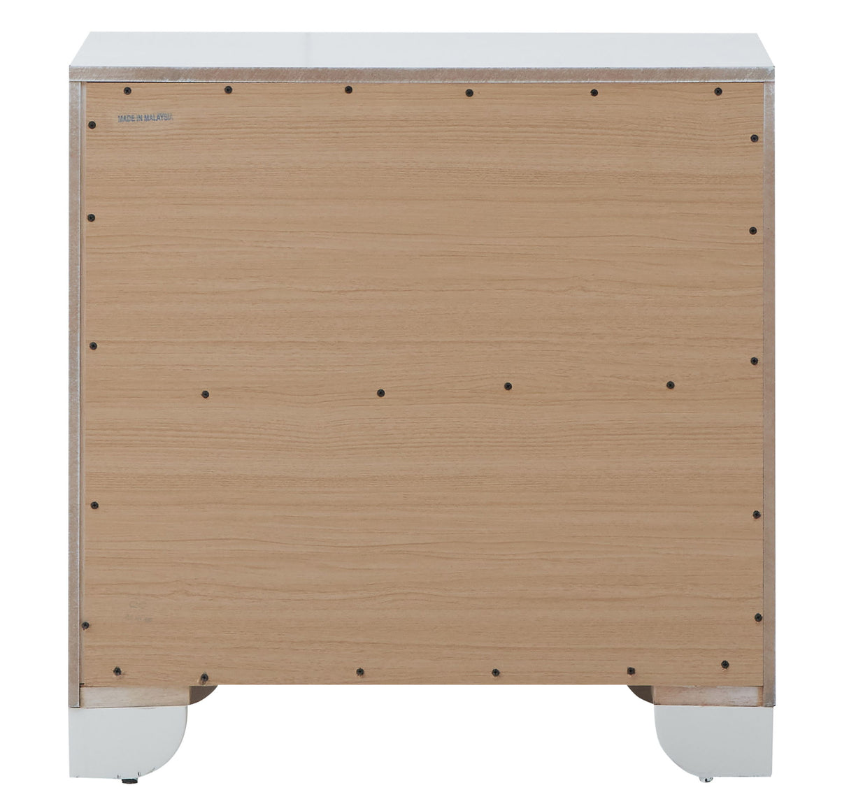 Nightstand Contemporary - Silver Champagne