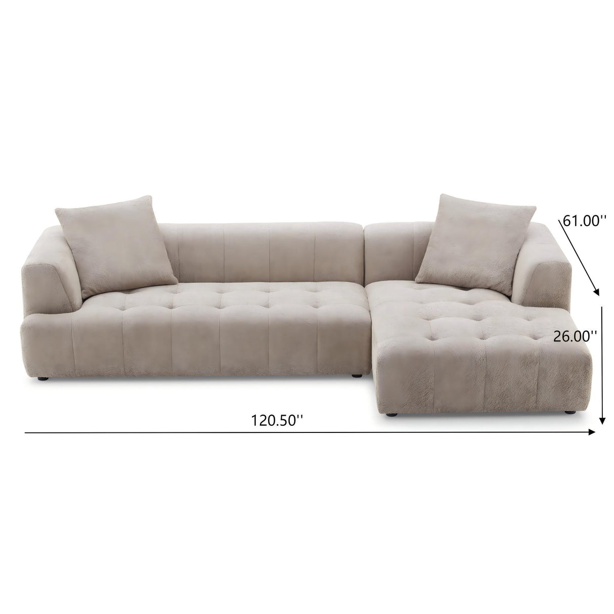 Kaynes - Elegant Upholstery Corner Sofa