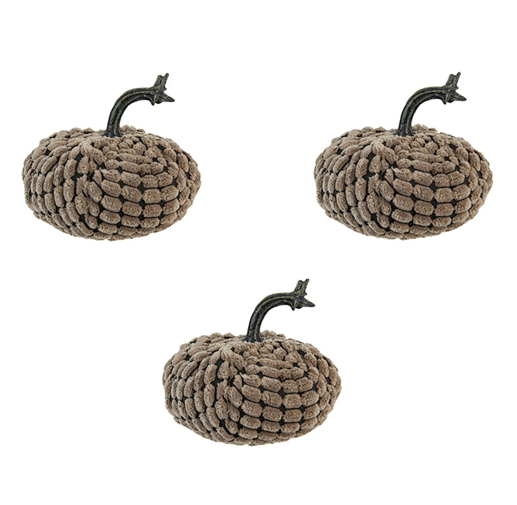 Chenille Weighted Pumpkin Ornament Decor For Holiday Harvest Festival Fall Festival & Thanksgiving