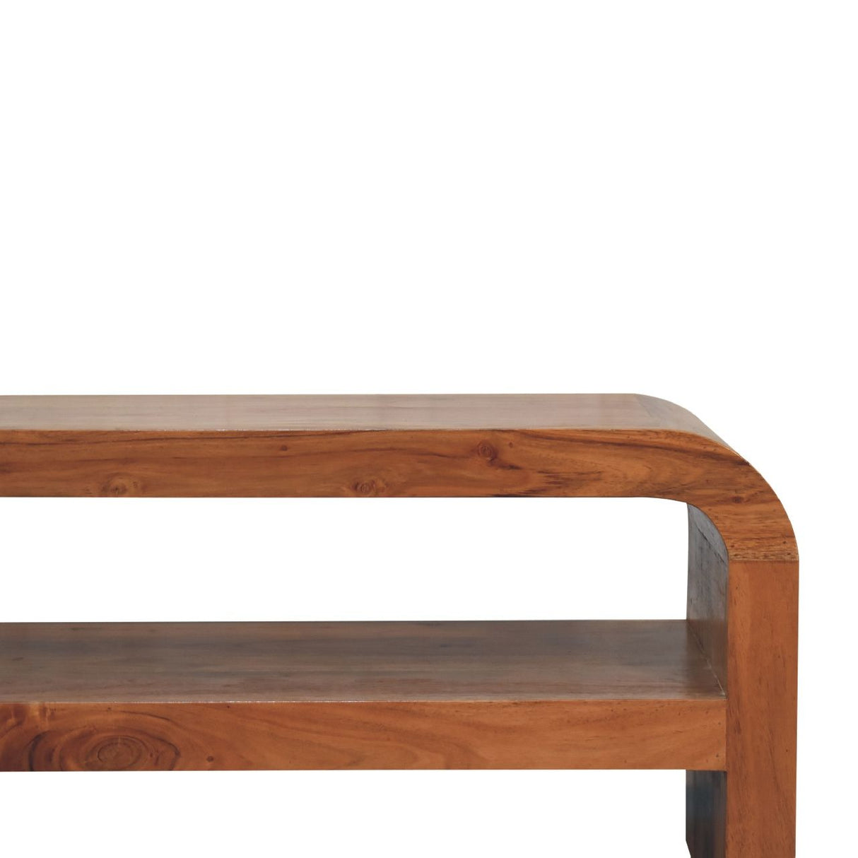 Darcy - Media Unit With Shelf - Antique Brown