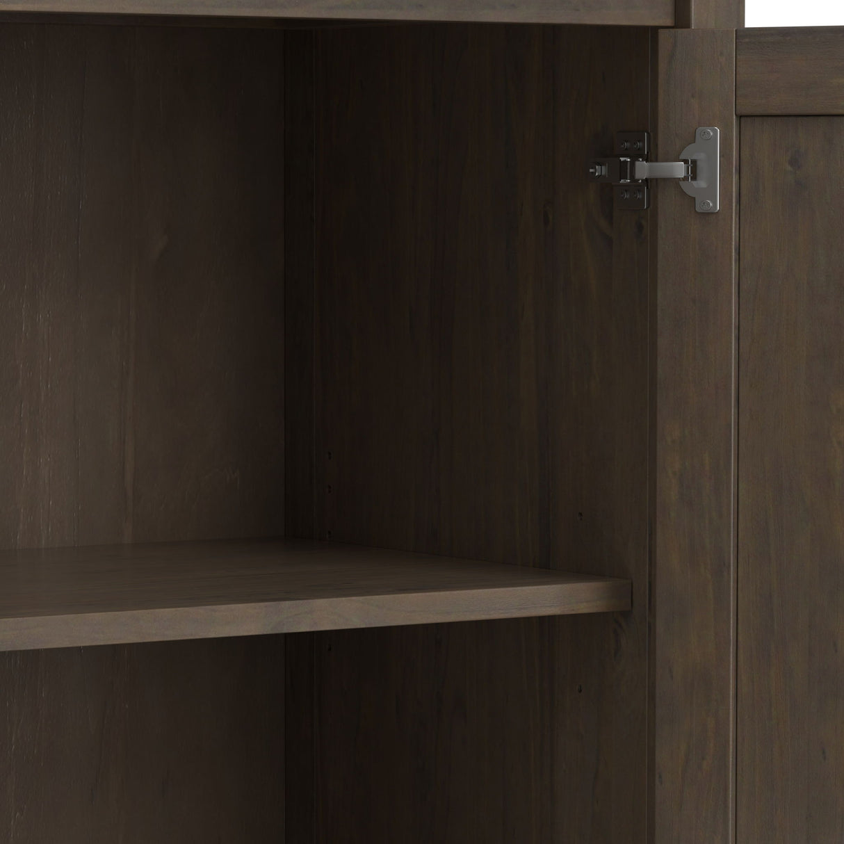Ela - Wide Storage Cabinet - Smoky Brown