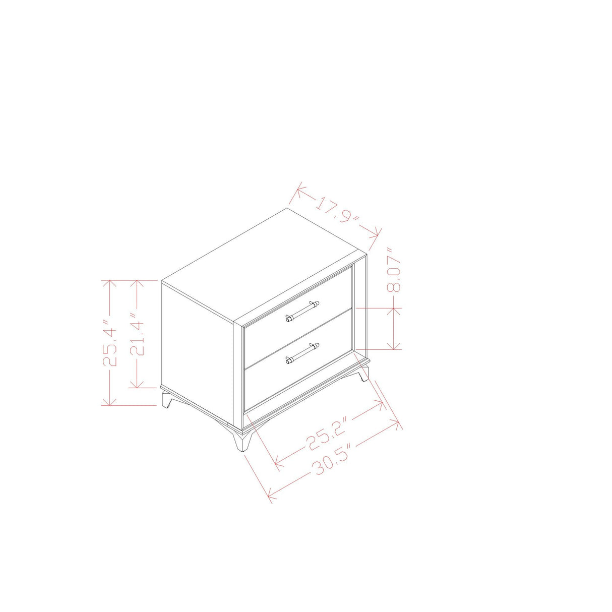 Star - Nightstand - White