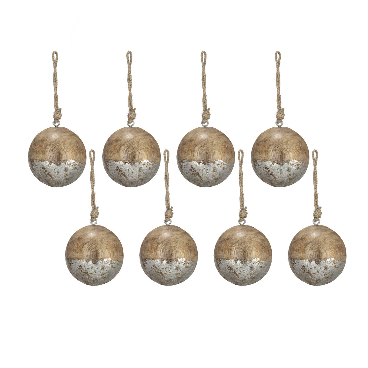 Christmas Ball Ornaments, Wood Decorative Hanging Ball Christmas Tree Ornaments For Holiday Party Decorations