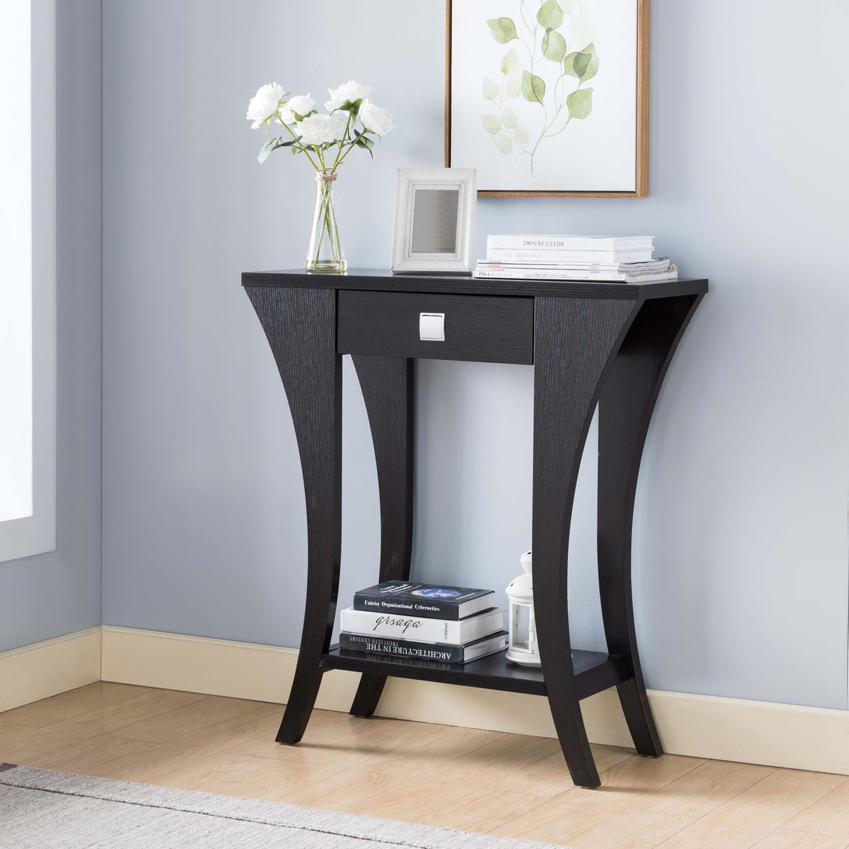 Modern Console Table With 1 Drawer And 1 Shelf