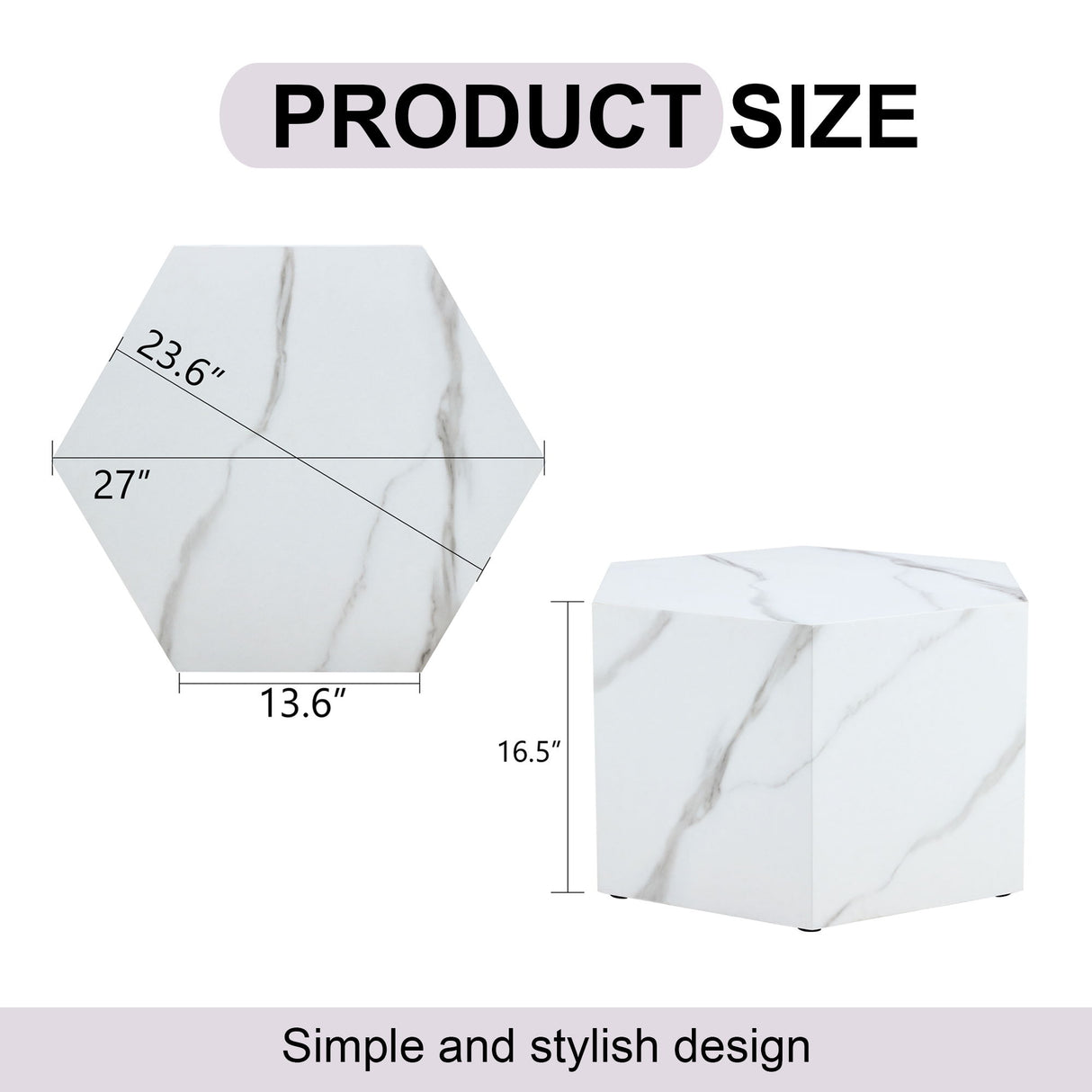 Modern Coffee Table With Complex Texture Patterns, Stylish And Durable Design - White