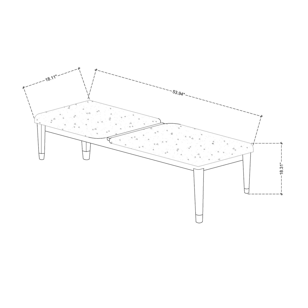 Brenda - Bedroom Bench With Padded Seating - Gray