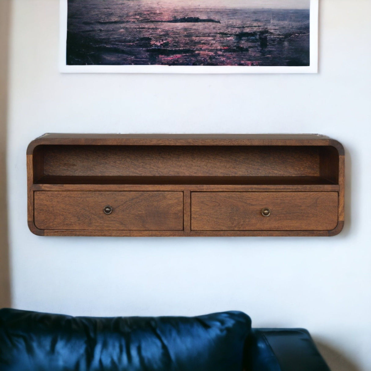 Floating Open Console - Chestnut