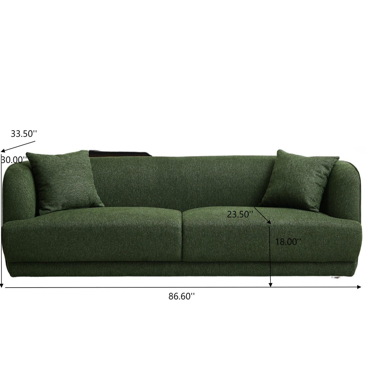 Larisa - Mid-Century Modern Linen Sofa