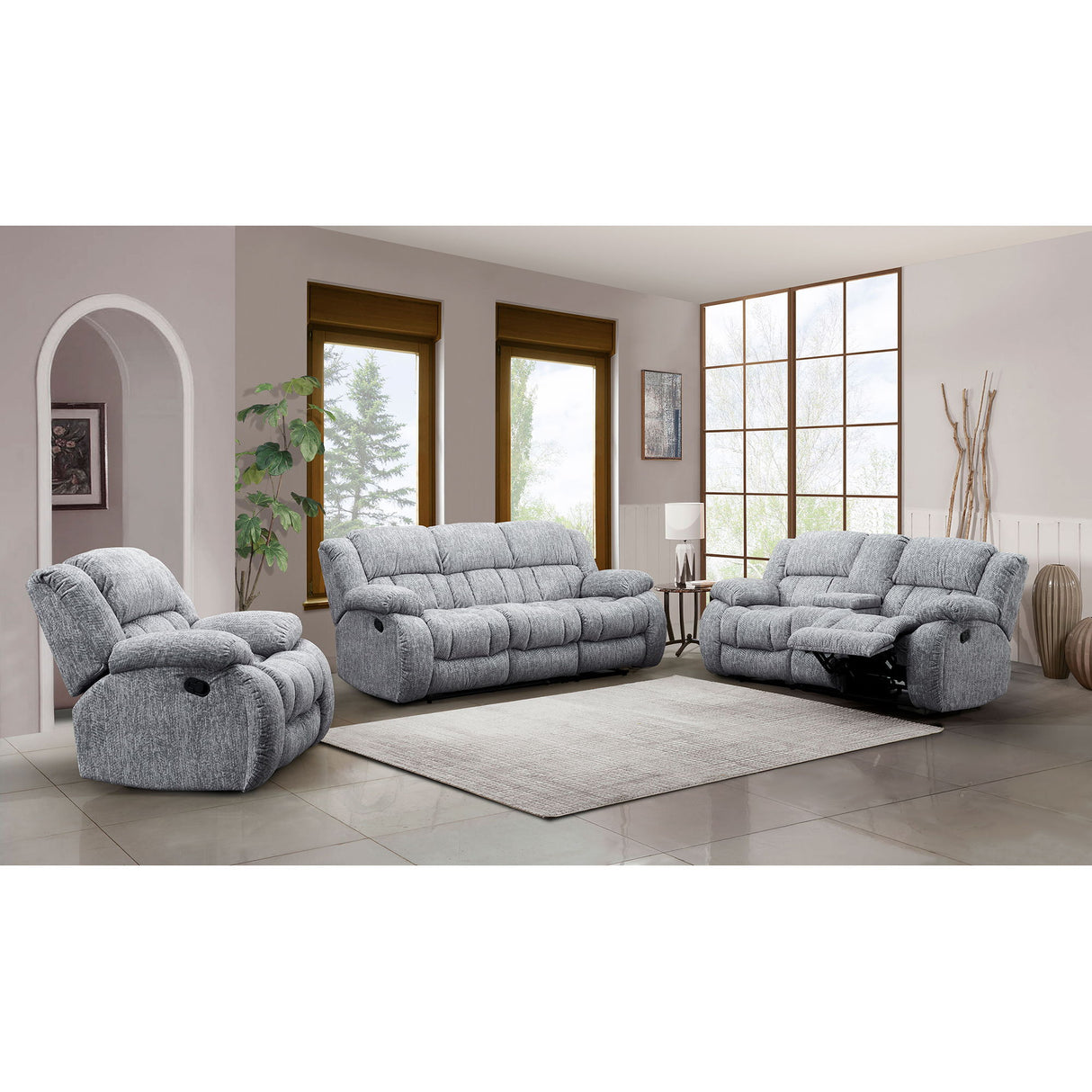 Stonic - Console Reclining Loveseat