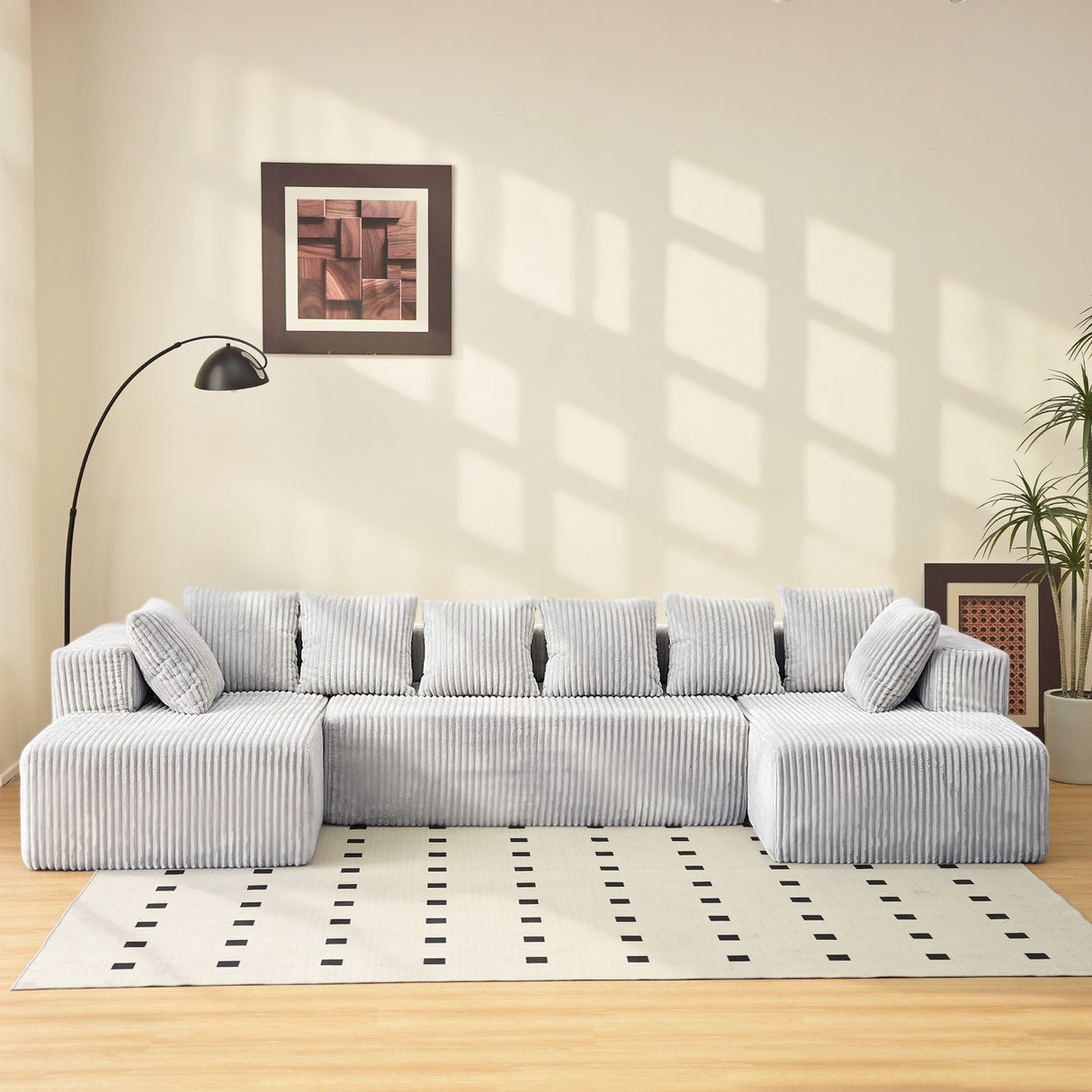 Modular U Shaped Sectional Sofa