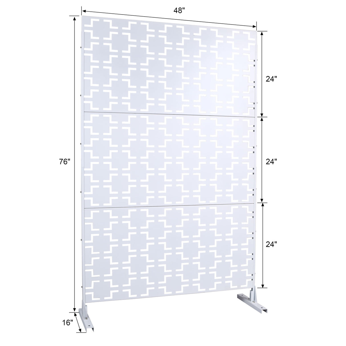 Outdoor & Indoor Metal Privacy Freestanding Decorative Screen