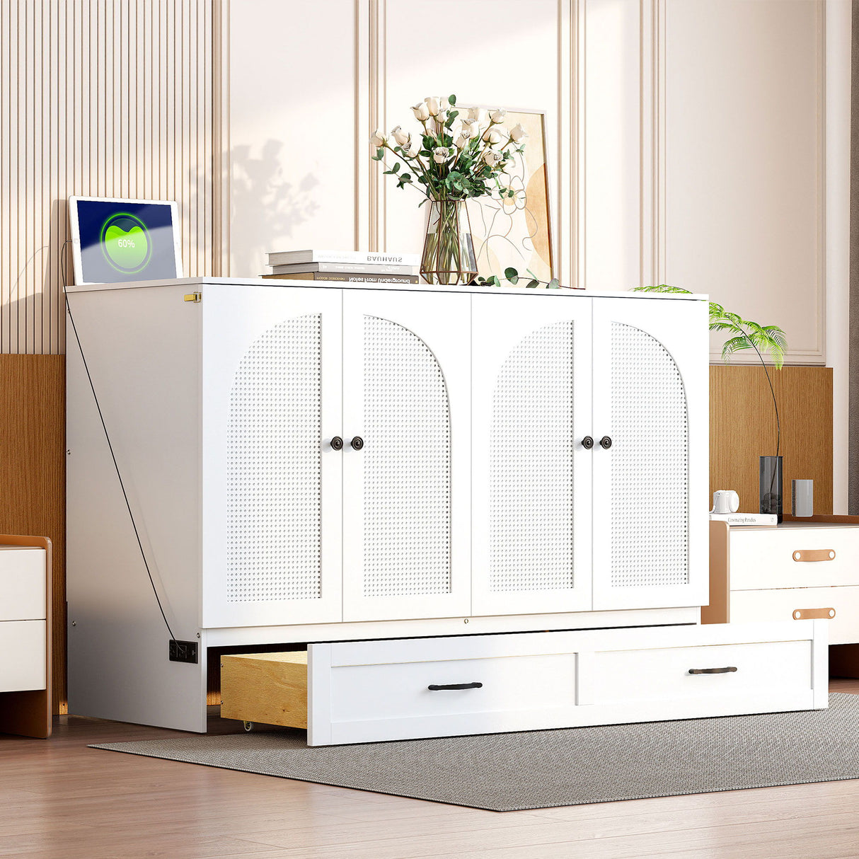 Murphy Bed With Large Drawers