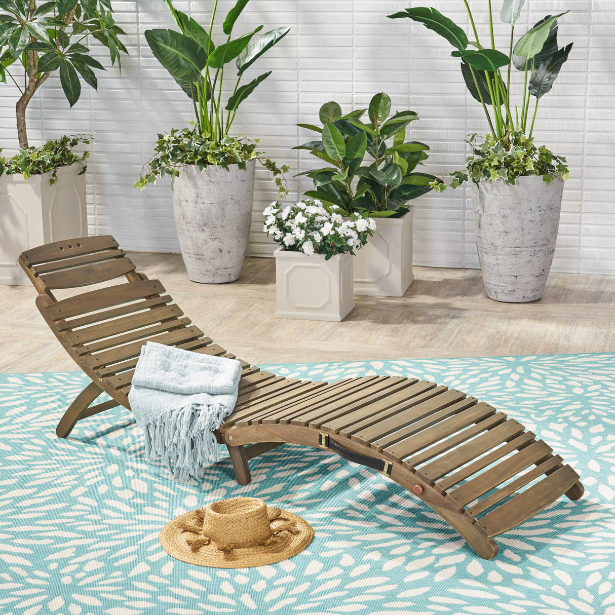 Lahaina - Wood Foldable Chaise Lounge