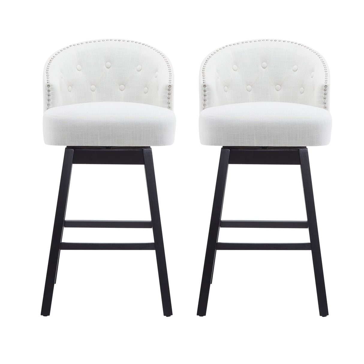 360 Degree Rotation Swivel Counter Stools (Set of 2)