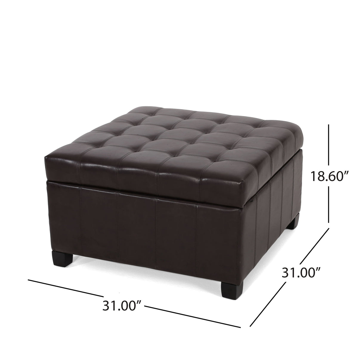 Isabella - Contemporary Ottoman With Storage
