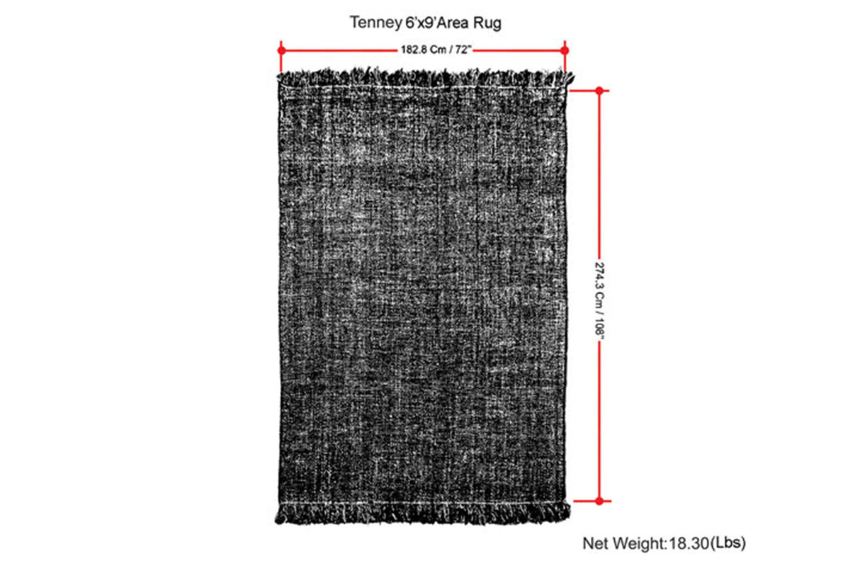 Tenney - 6' X 9' Area Rug - Gray / Blue