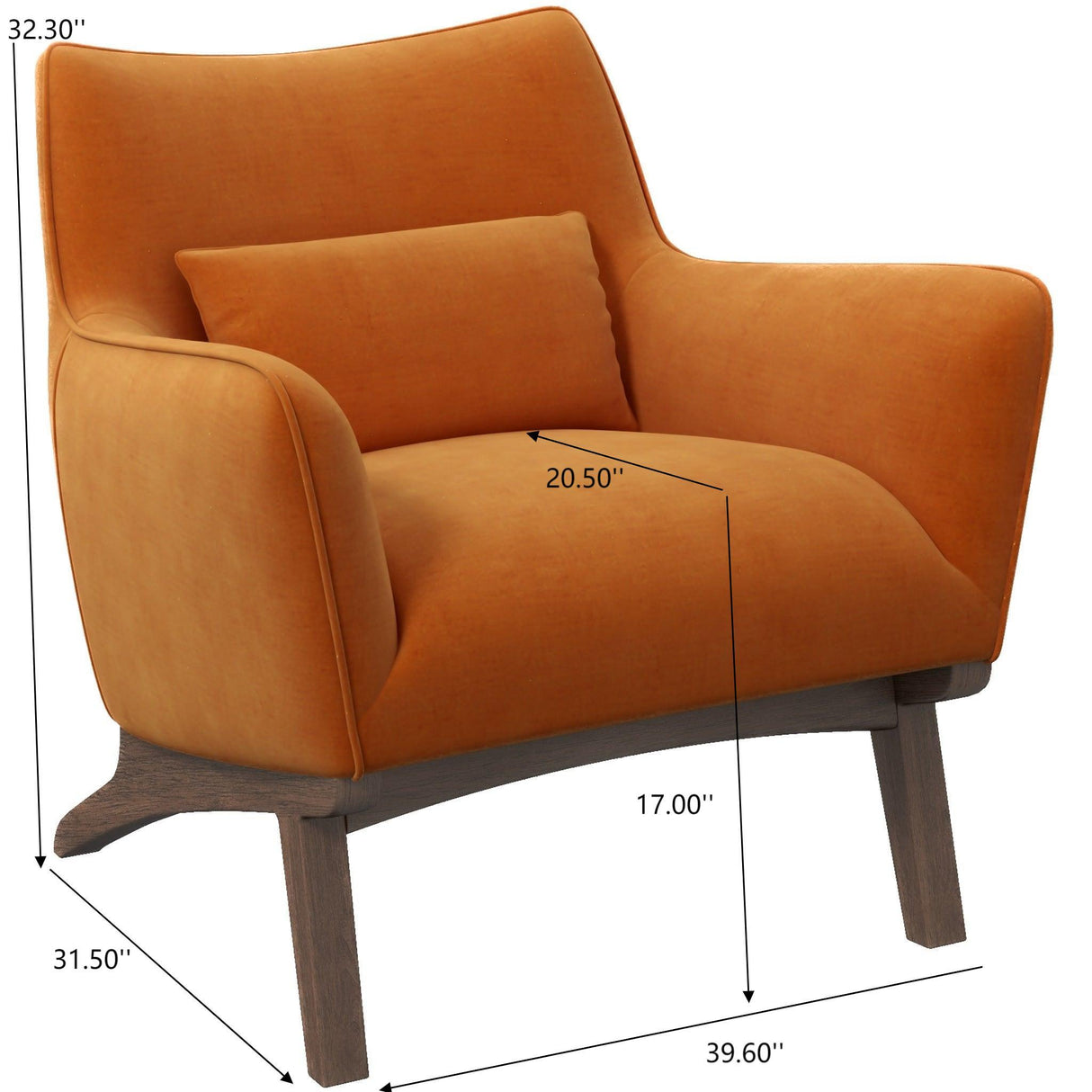 Brayden - Mid-Century Moder Armchair