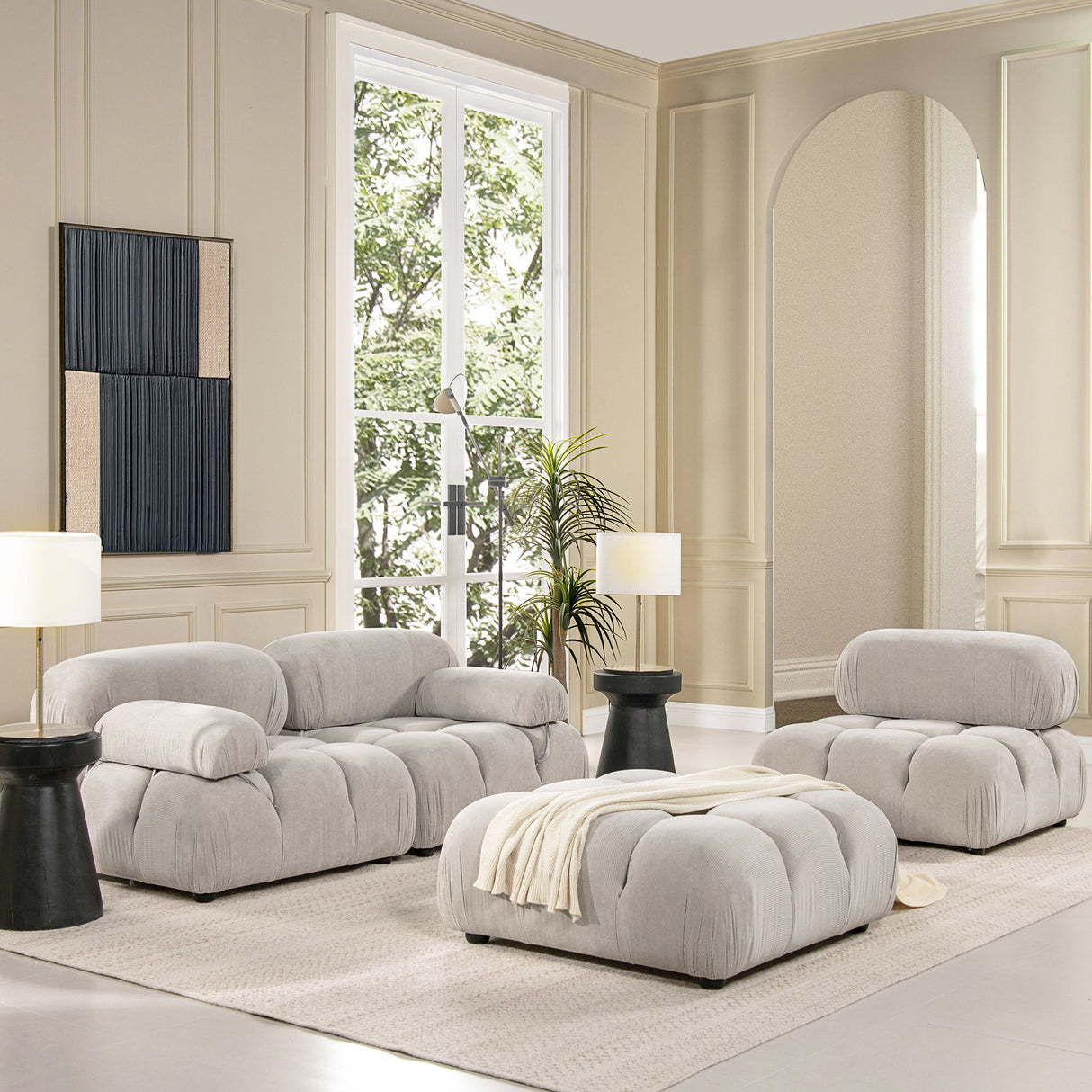 Marcel - Bubble Modular Modern Cocktail Ottoman