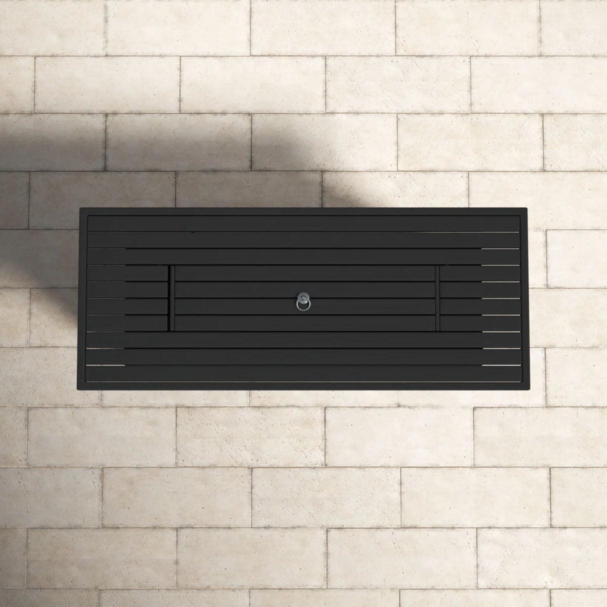 Propane / Gas Outdoor Fire Pit Table With Lid Durable Construction - Black