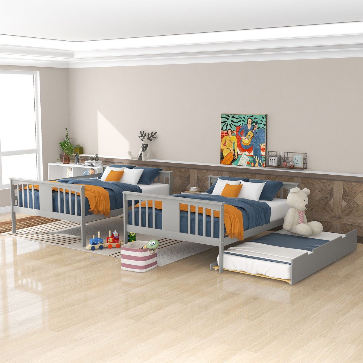 Bunk Bed With Ladder For Bedroom, Guest Room Furniture