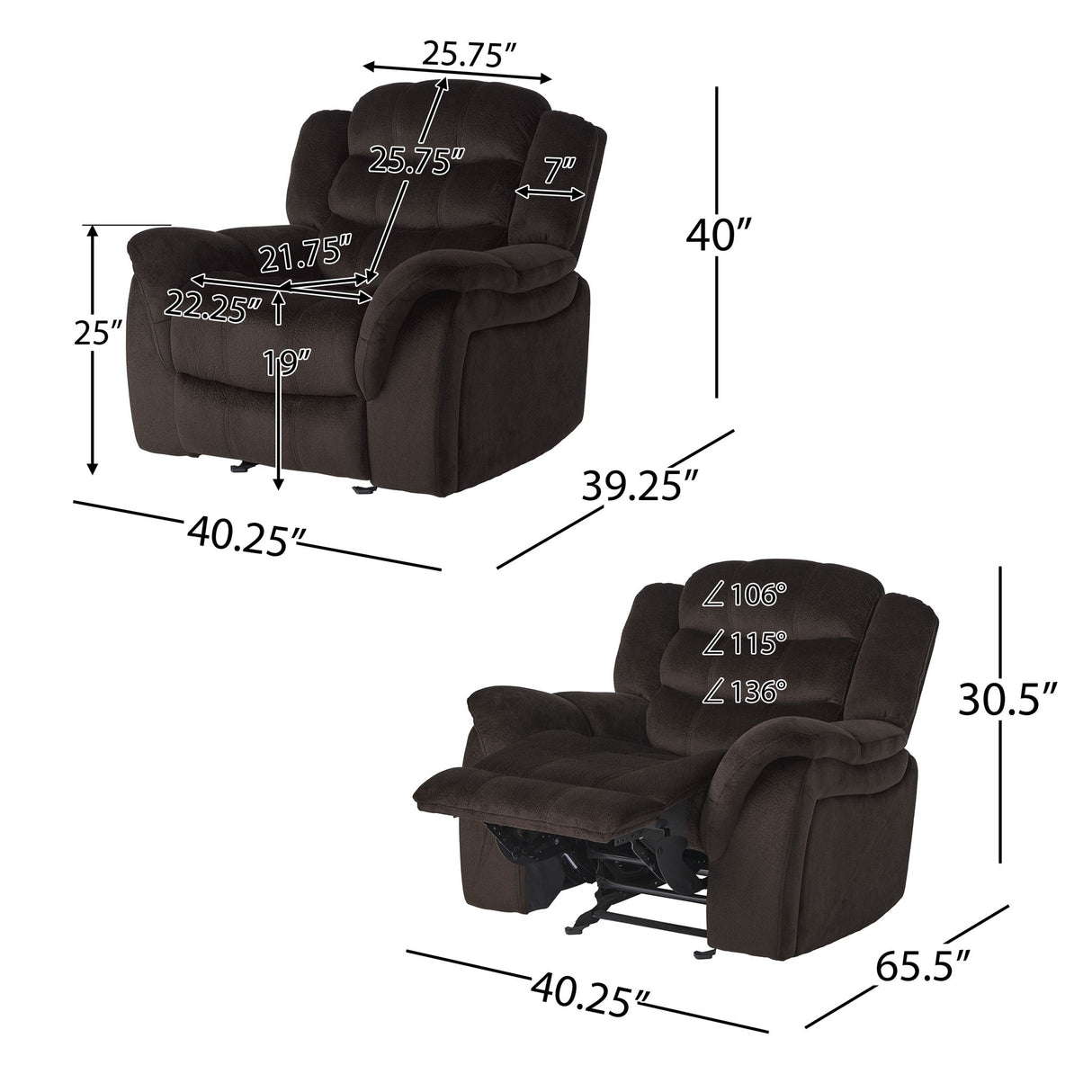 Classic Design, Glider Recliner
