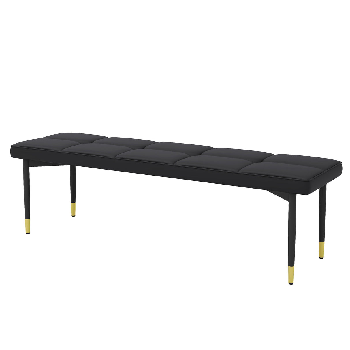 Multifunctional Shoe Bench With Faux Cushion - Black