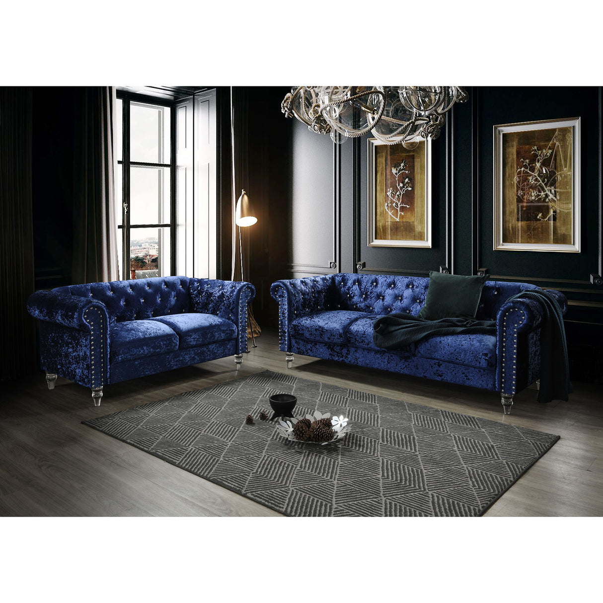 Anina - Loveseat - Blue