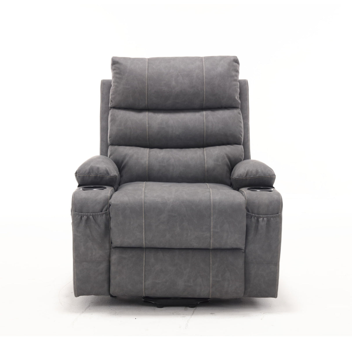 Large Size Electric Power Lift Recliner Chair Sofa With 8 Point Vibration Massage And Lumbar Heat
