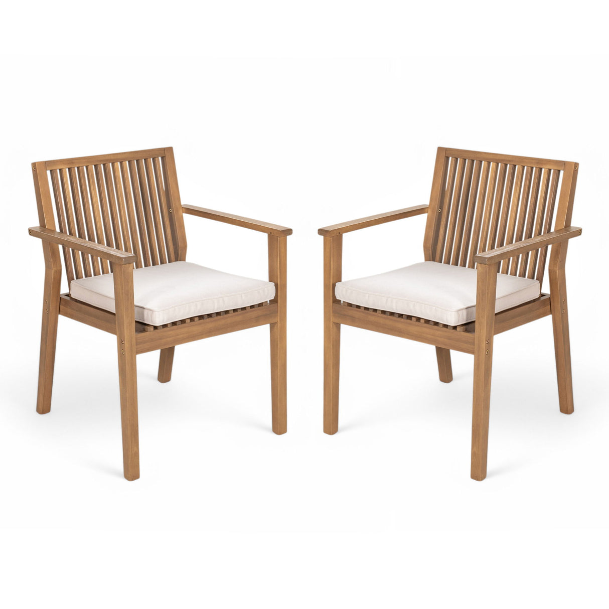 Patio Dining Chair, Comfortable Waterproof Seating (Set of 2)