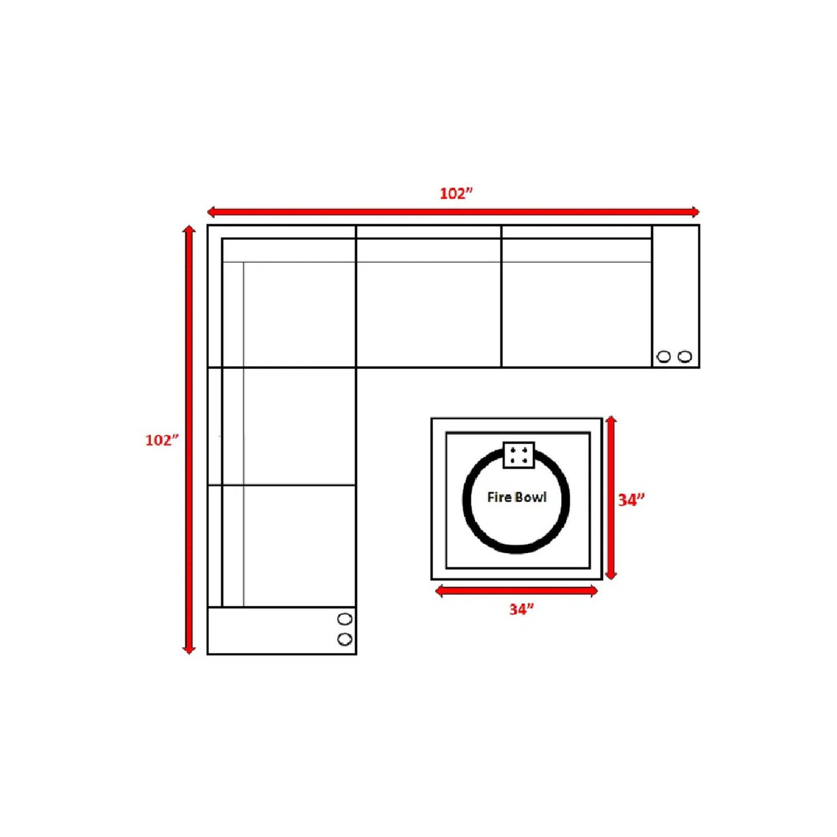 Modern Rattan Wicker Seating Group With Cushions