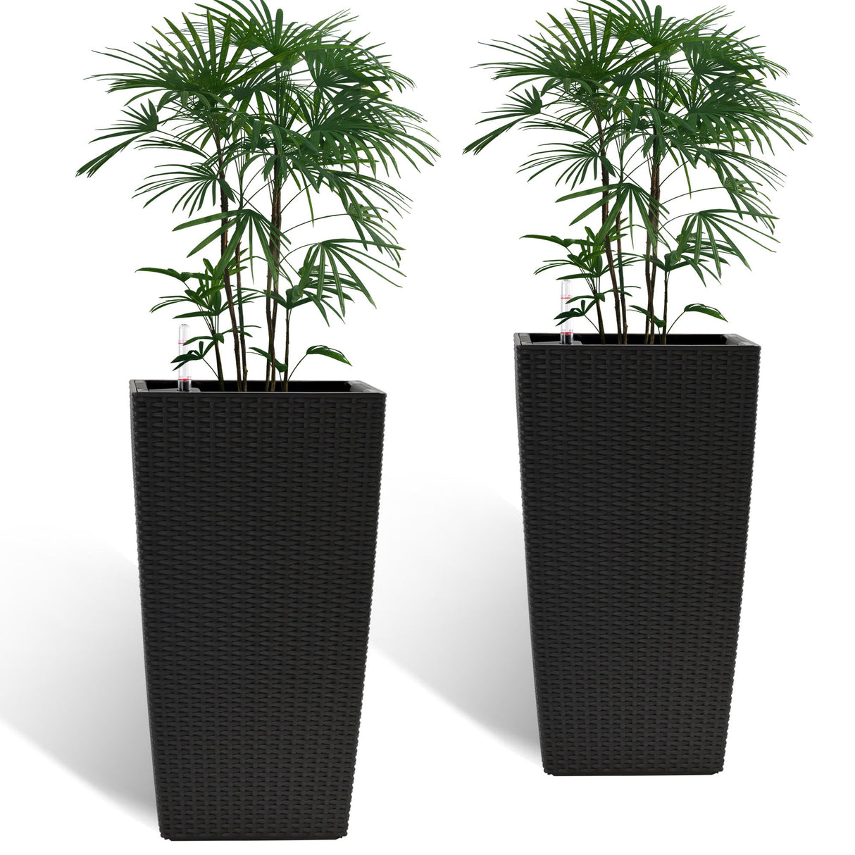 Indoor Outdoor Planter With Automatic Watering System (Set of 2)