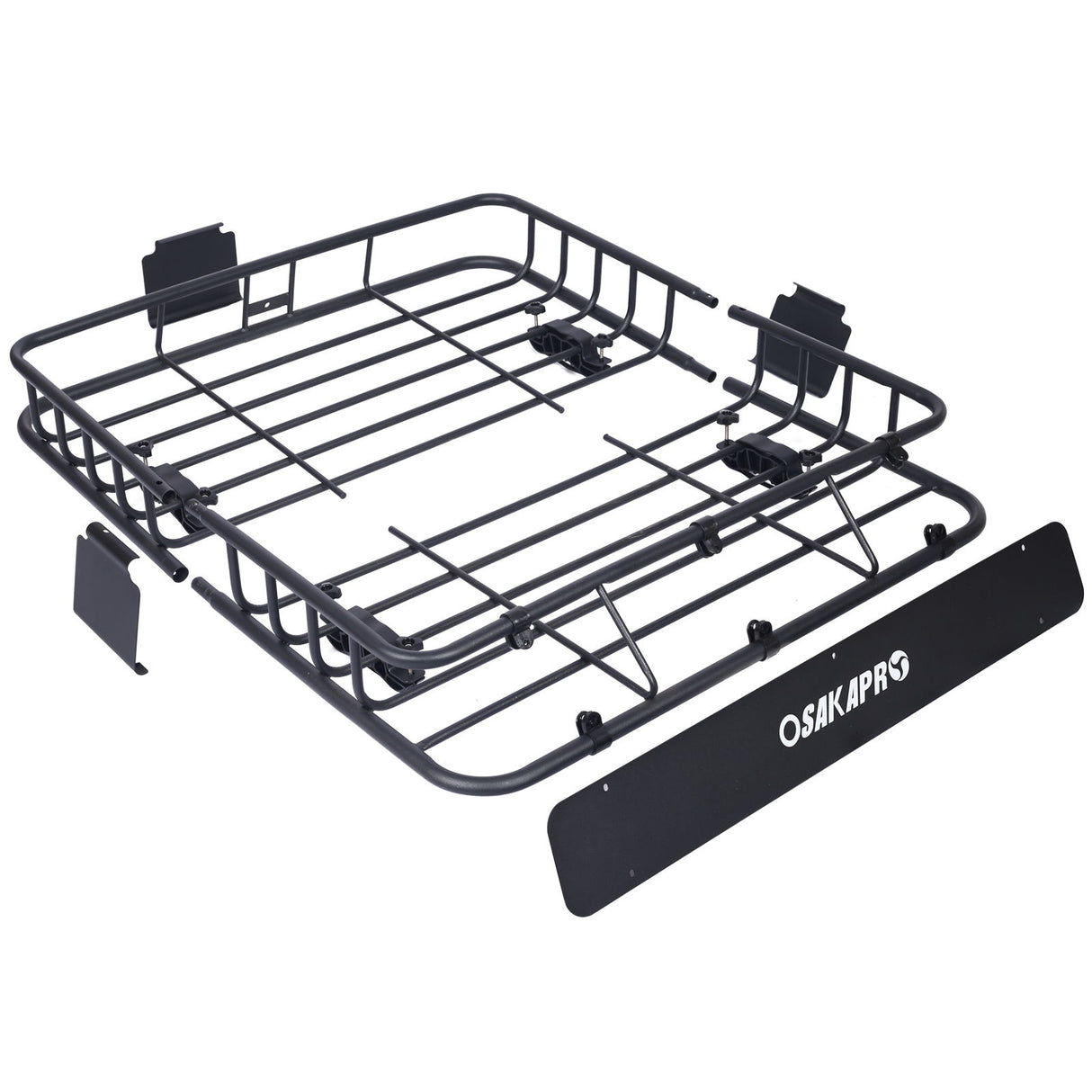Motoring Rooftop Cargo Carrier Basket Steel, Universal Fit Roof Rack