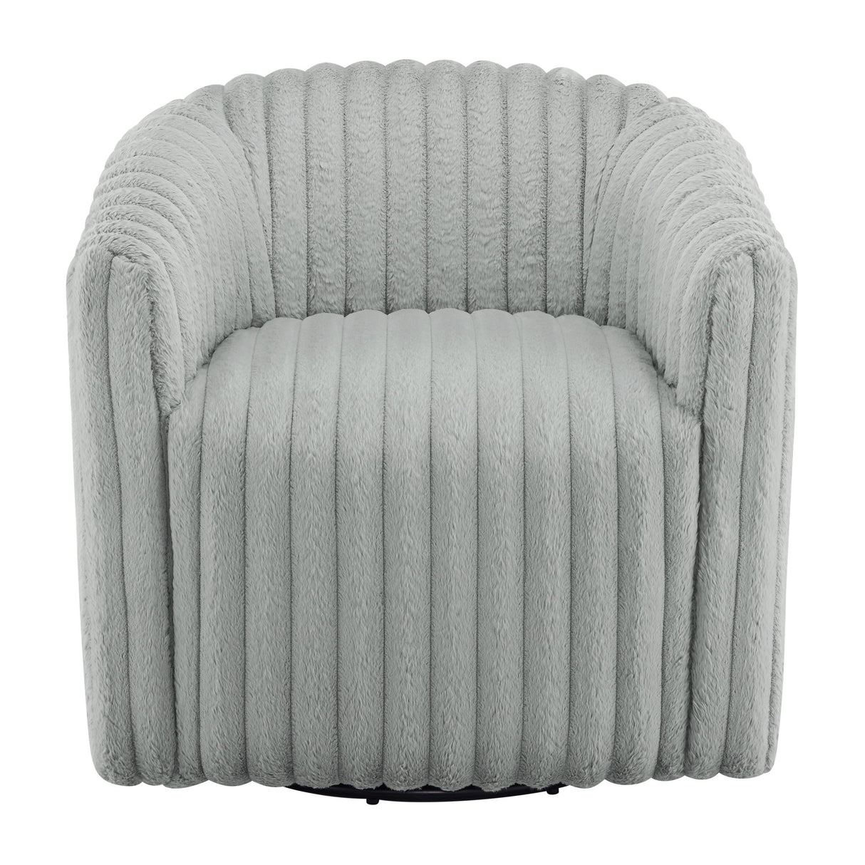 Alexa Barrel Swivel Chair - Gray