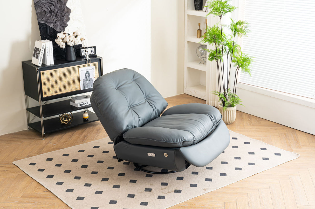 Power Recliner Swivel Glider USB Charger With Bluetooth Music Player, Sleep, Working, Game And Leisure