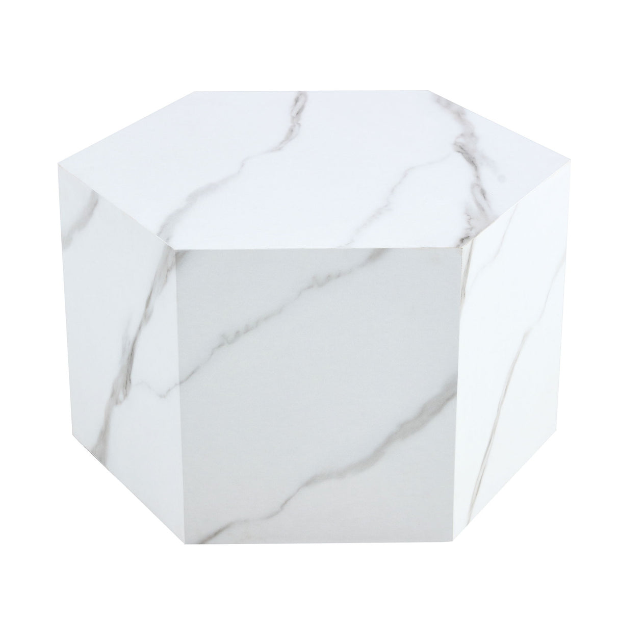 Modern Coffee Table With Complex Texture Patterns, Stylish And Durable Design - White