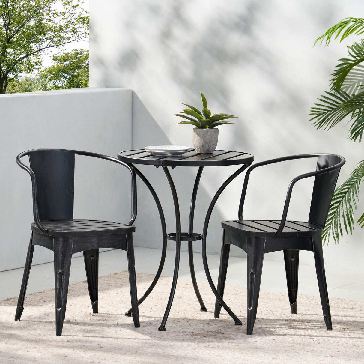 Yearn - 3 Piece Bistro Set With Table And 2 Chairs