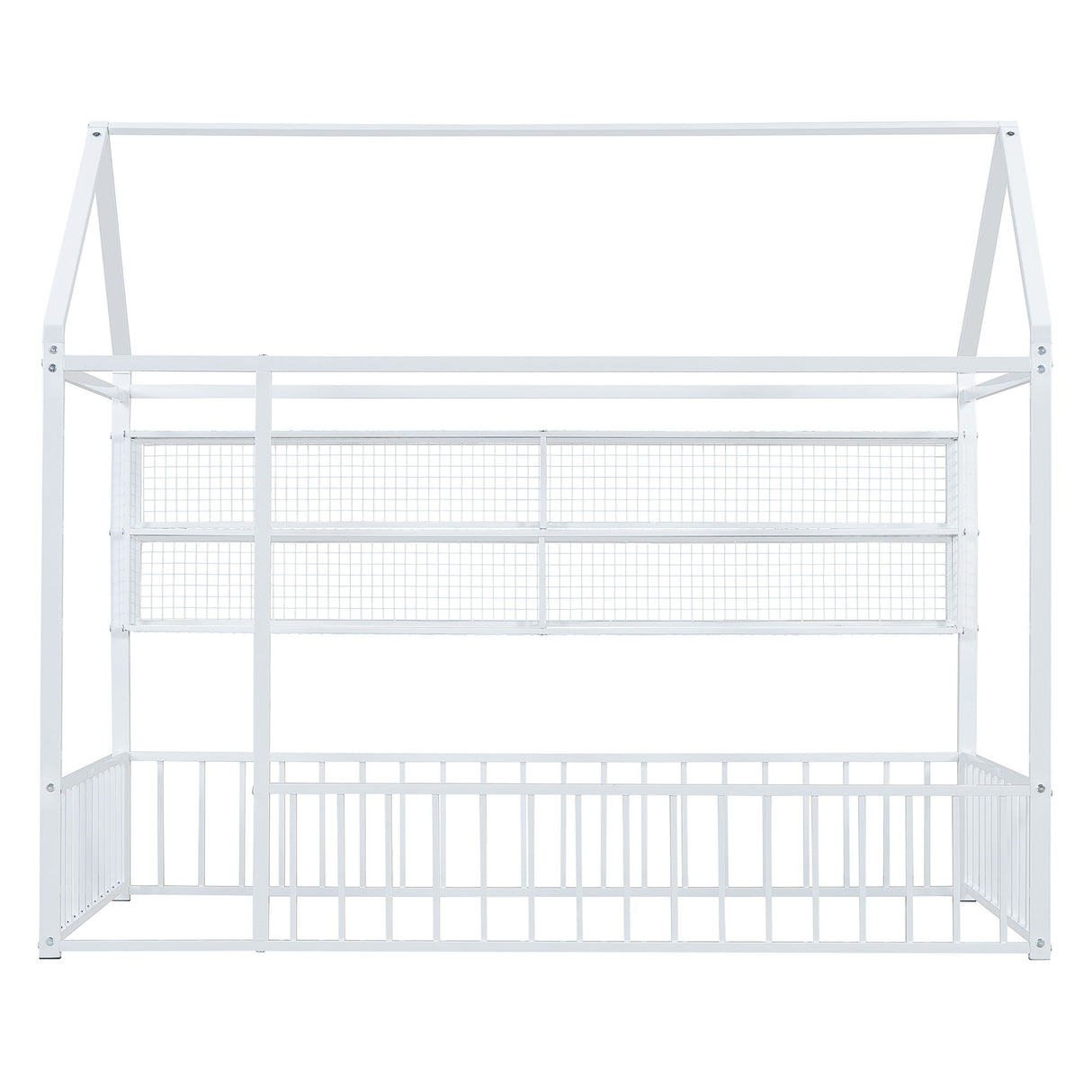 House Frame With Fence And Shelves