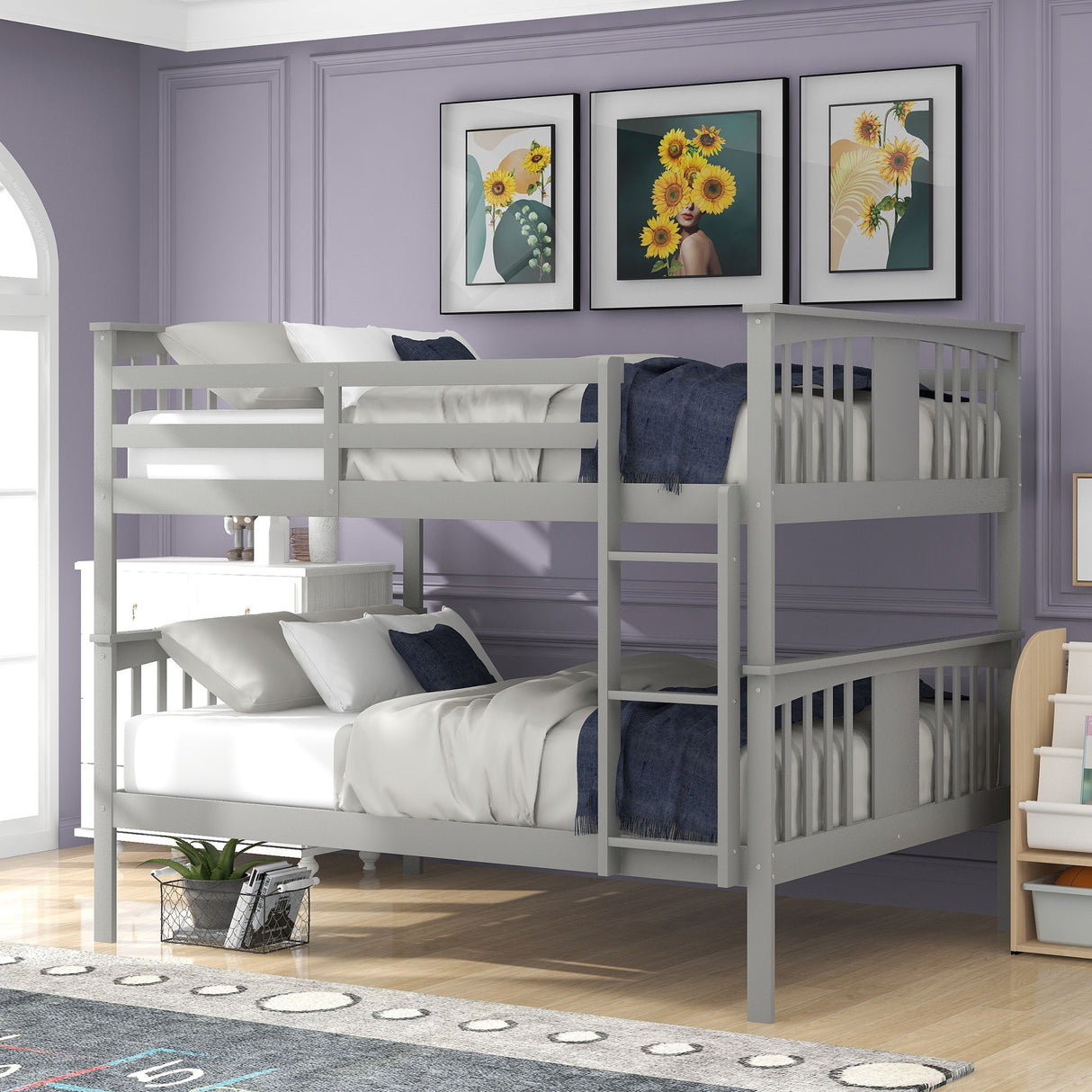 Bunk Bed With Ladder For Bedroom, Guest Room Furniture