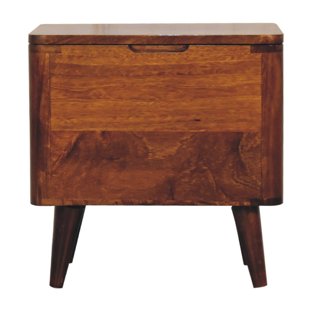 Lid Up Storage Stool - Brown
