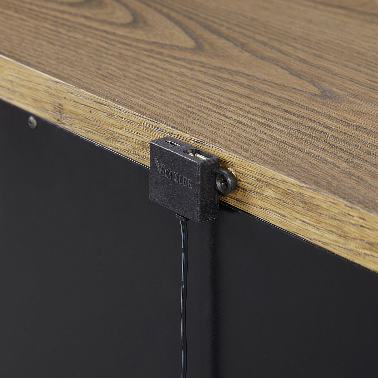 2 Drawer Nightstand With USB - Latte