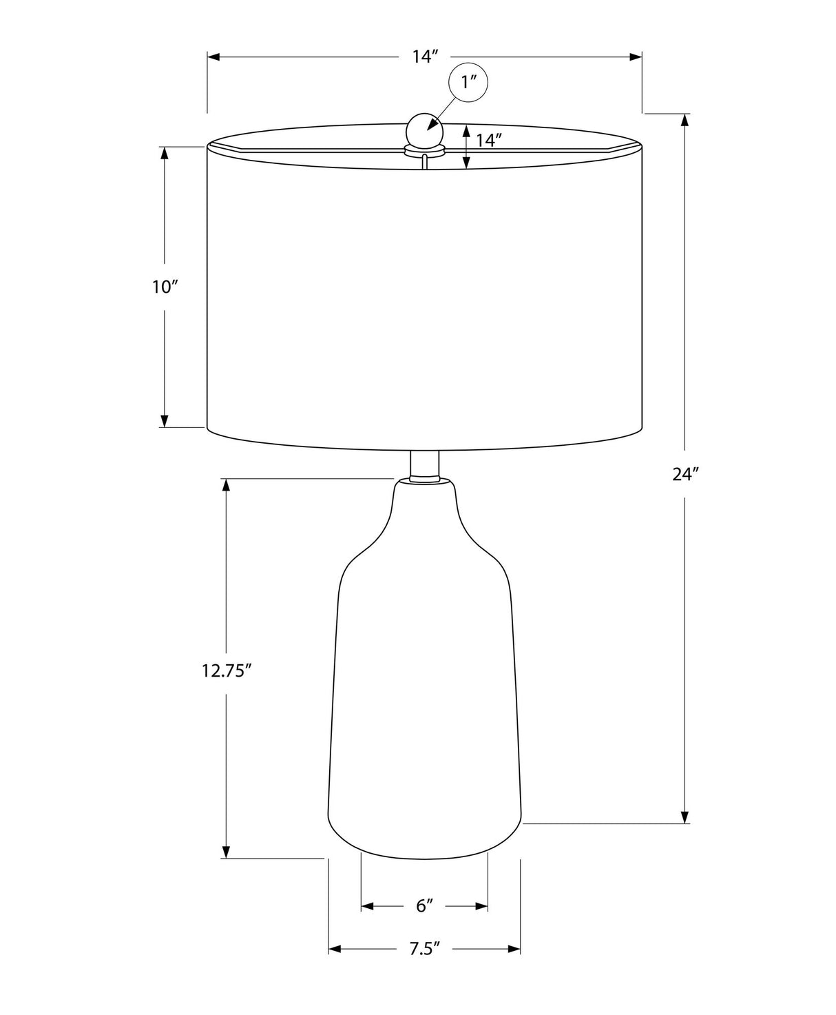 Lighting, Table Lamp, Concrete, Contemporary