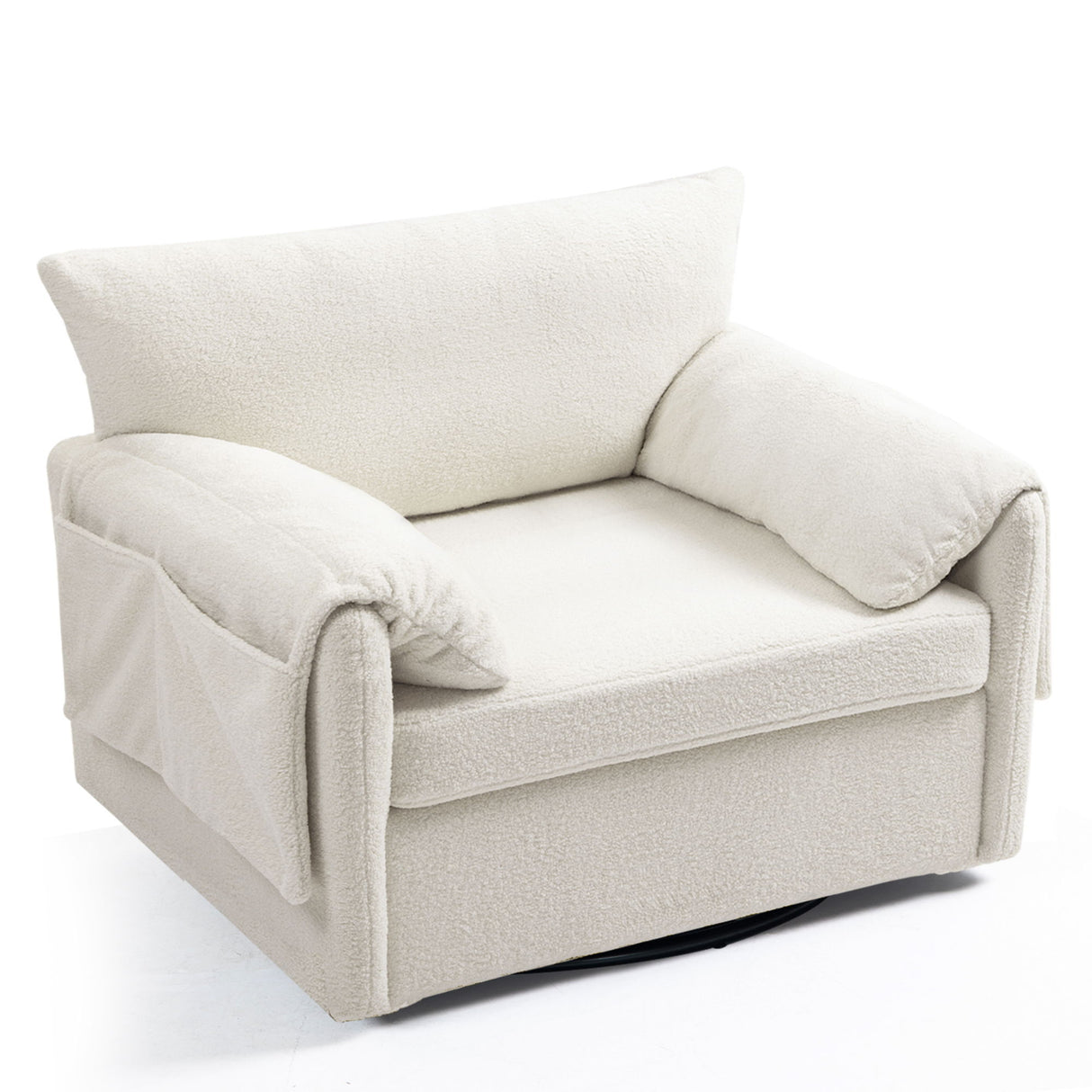 Oversized Swivel Armchair Modern Chair & Single Sofa Lounge, Comfortable Seating For Living Room